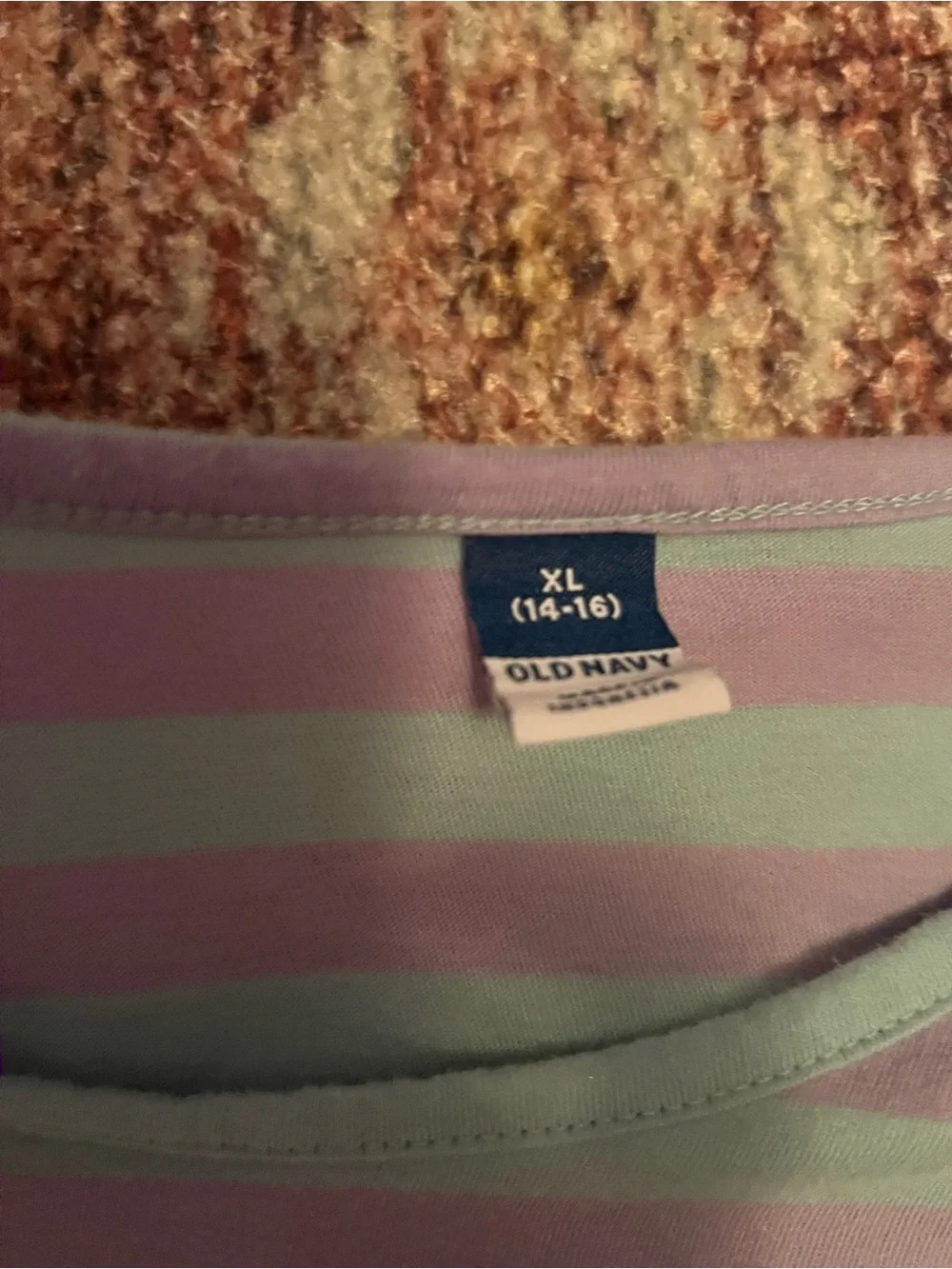 Old Navy Pink and Light Green Striped Girls' Dress